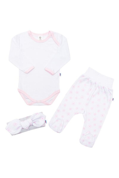 NEW BABY SHOP Set 3 piese pentru bebeluși din bumbac , New Baby Lili, mărimea...