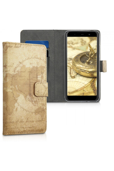 KWmobile Husă pentru Wiko Lenny 5, - piele, maro, 46462.01