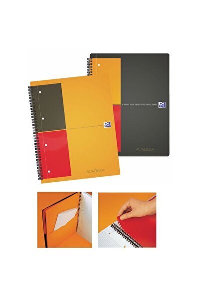 Oxford Caiet cu spirala A4+, International Activebook, 80 file-80g/mp, 4 perf...