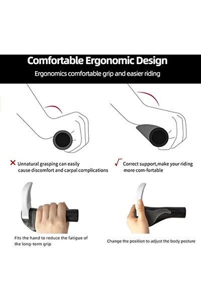 ROCKBROS Set suporturi pentru bicicletă BT1007W cu claxoane - Alb