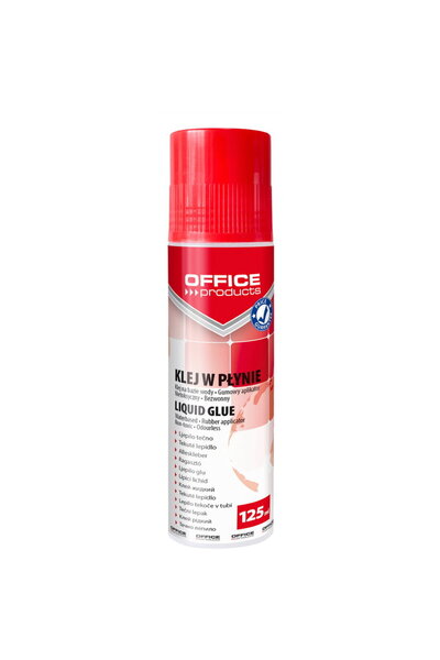 OFFICE products Lipici lichid 125ml, aplicator cu cauciuc,