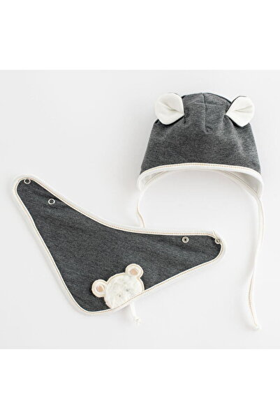 NEW BABY SHOP Căciulă de primăvară pentru bebeluși cu fular pentru gât, New B...