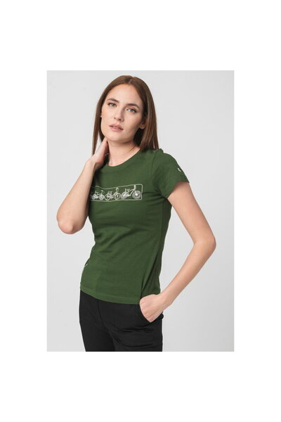 Pegas WOMEN'S MULTICOLOR LOGO T-SHIRT BOTTLE GRE