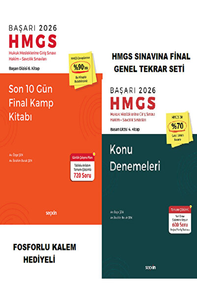 Seçkin Yayınları BAŞARI 2026 HMGS Son 10 Gün Final Kamp Kitabı+Seçkin Hmgs Ko...
