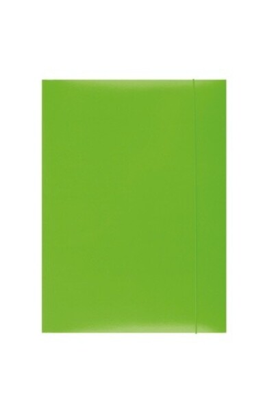 OFFICE products Mapa din carton plastifiat cu elastic, 300gsm, - verde
