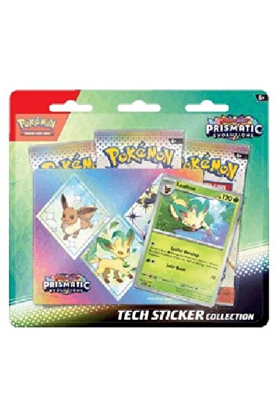 Pokemon Evoluții Prismatice: Colecția de stickere Leafeon Tech
