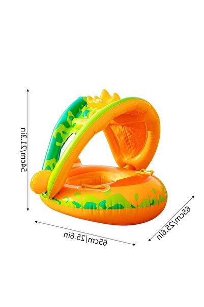 Empressco Çocuklar için Gölgelikli ve Tenteli Deniz Simiti Bebek Botu 0-3 Yaş