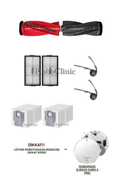 Roboclinic كيس غبار بديل متوافق مع مكنسة روبوروك كيروفو كيرف 2 برو الروبوتية،...