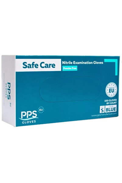 PPS Manusi nitril PPS, unica folosinta, 100 buc/cutie - albastre - marime S