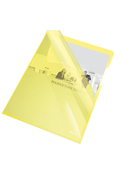 Esselte Mapa de protectie ESSELTE, A4, cristal, 150 microni, 25 buc/set - galben