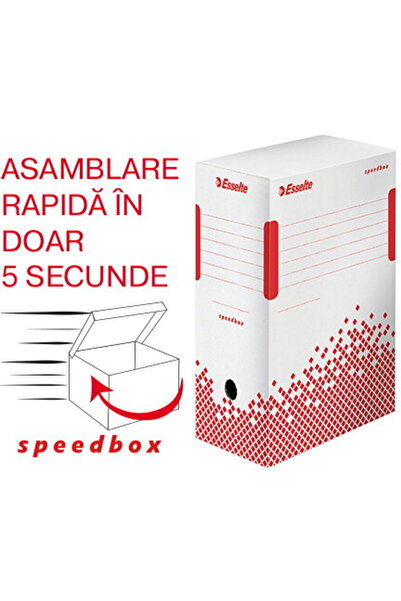 Esselte Cutie depozitare si arhivare Speedbox, carton, 100% reciclat, FSC, re...