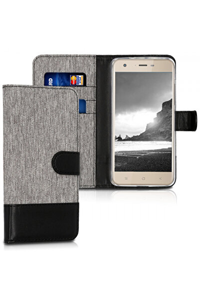 KWmobile Case for Blackview A7 Pro, Textile, Grey, 43718.01