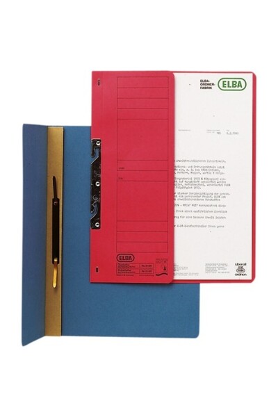 ELBA 1/2 stapled cardboard folder - blue