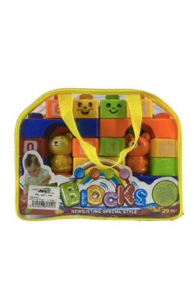 Other Educational Building Blocks for Kids – 29 Pieces with Carry Bag, Animal...