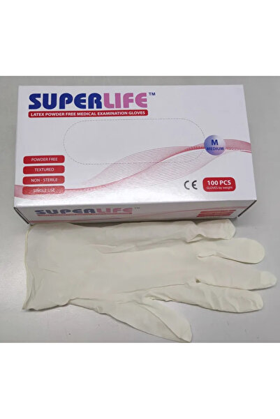 Superlife قفازات فحص طبي خالية من اللاتكس والبودرة، مقاسات (صغير)