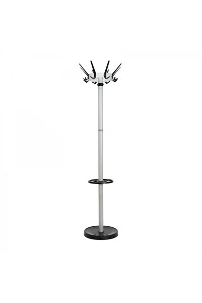 MAUL Cuier cu 28 agatatori, suport pentru umbrele, din otel, Caligo - argintiu