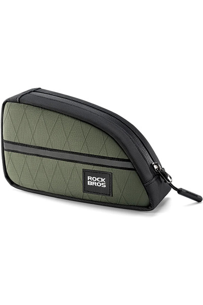 ROCKBROS Geantă pentru cadru de bicicletă Triangle 0.8l - Verde