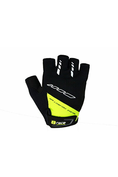 Pegas MANUSI B-RACE CU GEL NEGRU/LIME, M