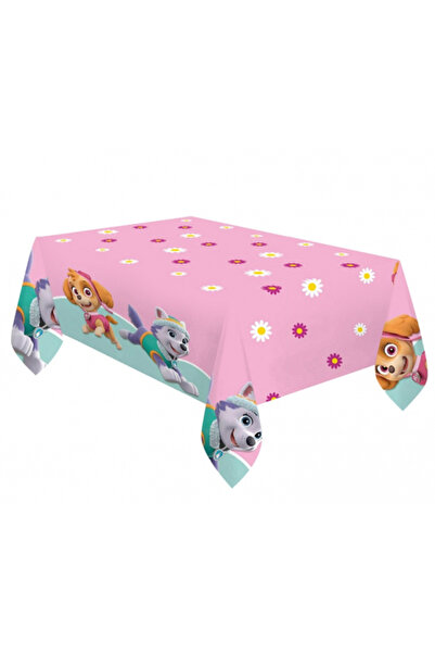 PAW PATROL Σκάι & Έβερεστ πλαστικό τραπεζομάντιλο, 120 x 180 Ροζ