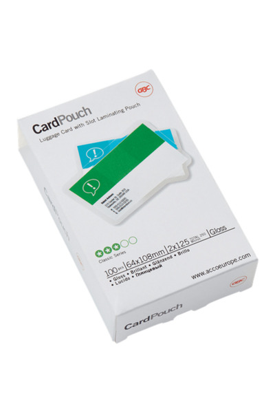 GBC Folie laminare GBC, la cald, tip ecuson 64x108mm, 125 mic, 100 buc/set