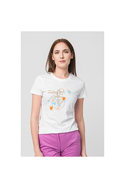 Pegas TRICOU CASUAL F BICICLETA CULOARE ALB-M