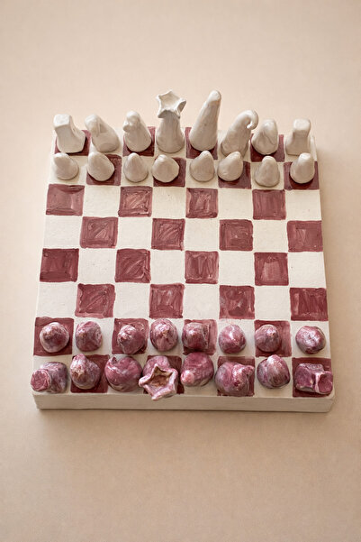 Handmade El yapımı seramik modern satranç seti