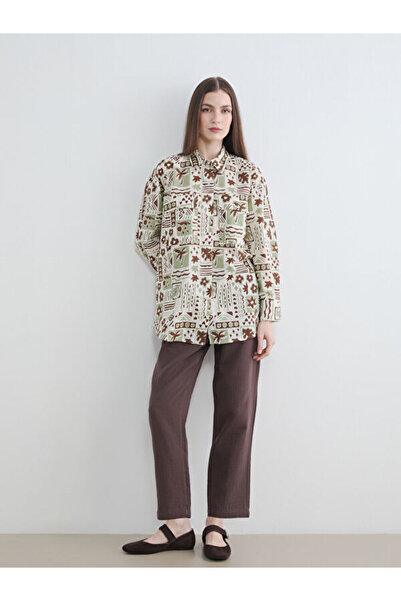 LC Waikiki Rmz Gi̇yi̇m Farkiyla Women's Pants with Waist Drawstring