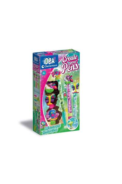 BYCEGU 18873 Idea Clemetoni - Pen Design Set - Butterflies