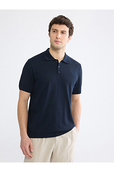 LC Waikiki Rmz Gi̇yi̇m Farkiyla Devrik Roba Collar Men's Knitwear Sweater