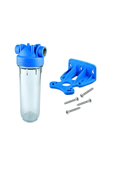 Atlas طقم غلاف فلتر التناضح العكسي الشفاف مقاس 10 بوصات - علبة رواسب من البول...