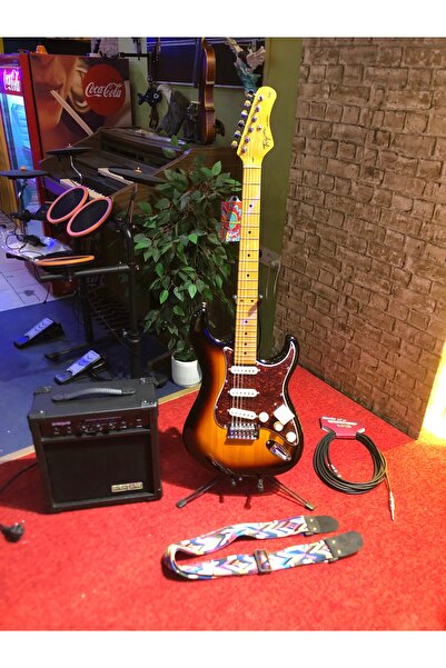 Tagima Guitars Tagima 530 Elektro Gitar Full Set Paket Kapo Ve Tel Hediyeli