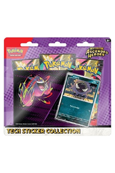 Pokemon Eroii Ascensionați: Colecția de stickere Gastly Tech