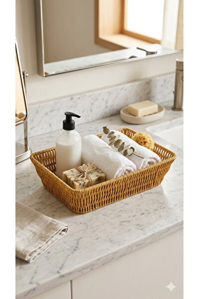 Dia سلة من الخيزران - سلة من الروطان وسلة تنظيمية