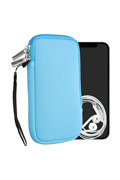 KWmobile Husă universală de telefon XL - 6,8 inch, neopren, albastră, 46188.4...