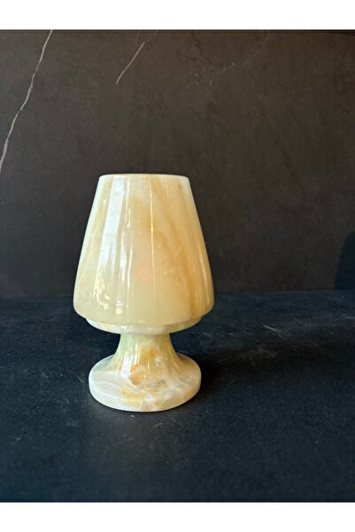 PEARL Doğal Onyx Mermer Mumluk – Dekoratif Taş Mumluk | Şık Ev Dekoru