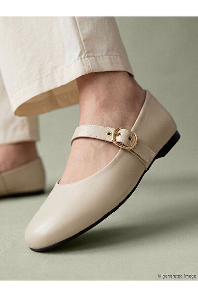 LC Waikiki LCW STEPS Deri Görünümlü Kadın Babet