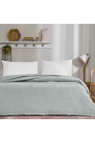 Linens Tencel Velure Pike Çift Kişilik Gri