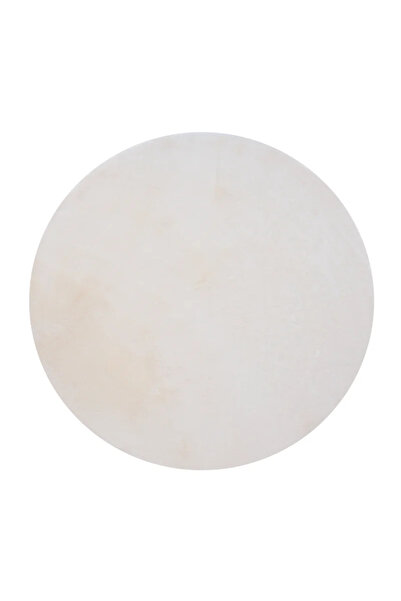 Inspire Χαλί Bianca Cream 5, απομίμηση γούνας κουνελιού, Πολυεστέρας, Ø 100 c...