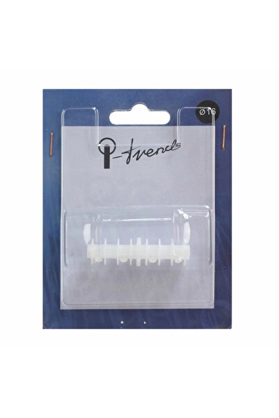 OEM Plastic connector for metal bar, diameter 16 mm, white