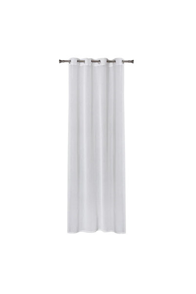 OEM Curtain 290 x 260 centimeters Gaja, Solid Color pattern, with rings, white