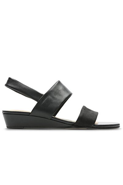 CLARKS Sandale damă piele naturală - Sense Lily - mărime 37 - Negru - slingba...