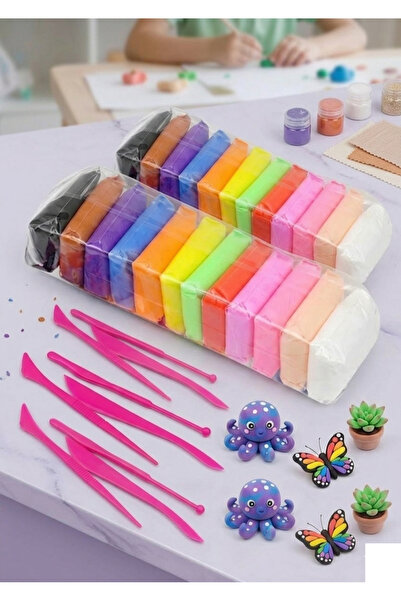 ABAS 24 قطعه صلصال فوم الوان متعددة