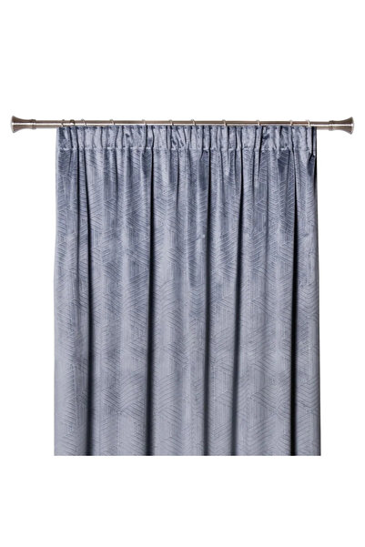 OEM Blocks Drapery Curtain Grey, 200 x 260 centimeters, ties