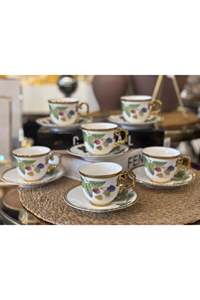 Masal Home Böğürtlen Kahve Fincan Takımı