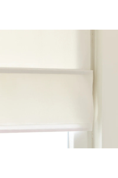 OEM Ρωμαϊκό στόρι Pharell με Με πιέτες, 40 x 175 εκατοστά, λευκό