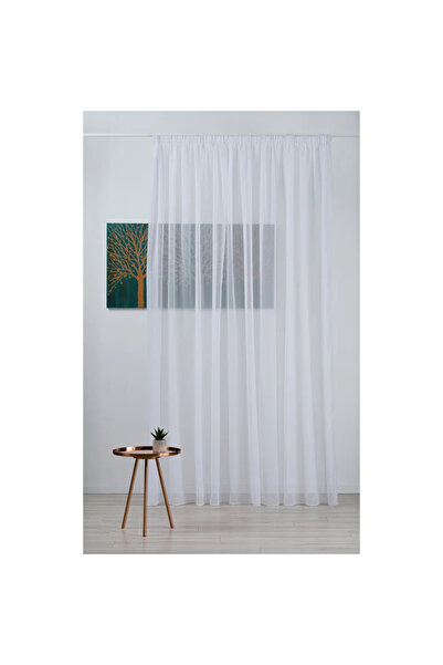 OEM Voile curtain 300 x 245 centimeters, Solid Color pattern, with ruffles, w...
