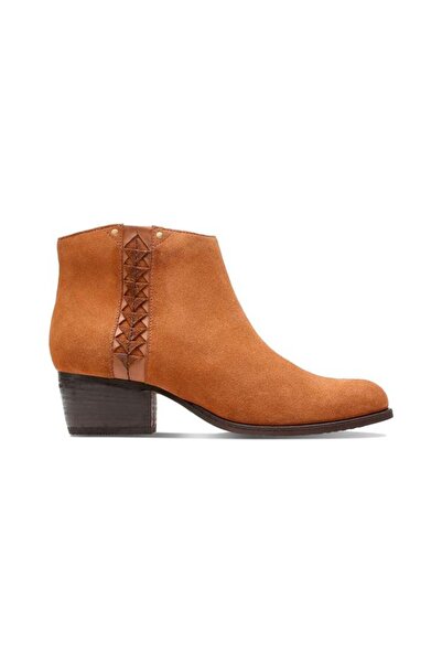 CLARKS Botine - Maypearl Fawn - mărime 39 - Maro Piele Naturală Antilopă - To...