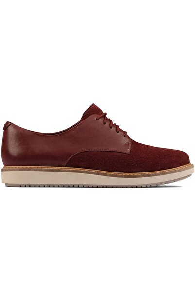 CLARKS Pantofi damă - Glick Darby Merlot - mărime 35,5 - Vișiniu Piele Întoar...