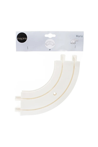 Inspire Αριστερός/δεξιός εσωτερικός αγκώνας για ράγα PVC Maria, 2 κανάλια, 78...