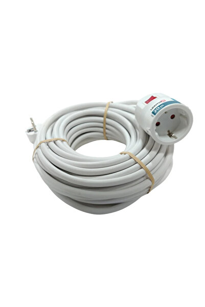 Lexman Καλώδιο επέκτασης Lexman, 1 υποδοχή, 3 x 1,5 mmp, 20 μέτρα, λευκό